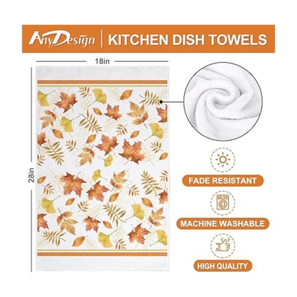 AnyDesign Toalla de cocina de otoño de 18 x 28 pulgadas