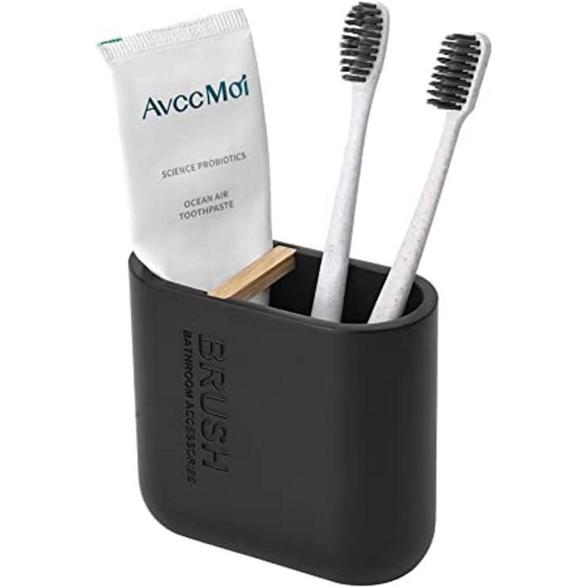 Soportes para cepillos de dientes de resina de bambú para