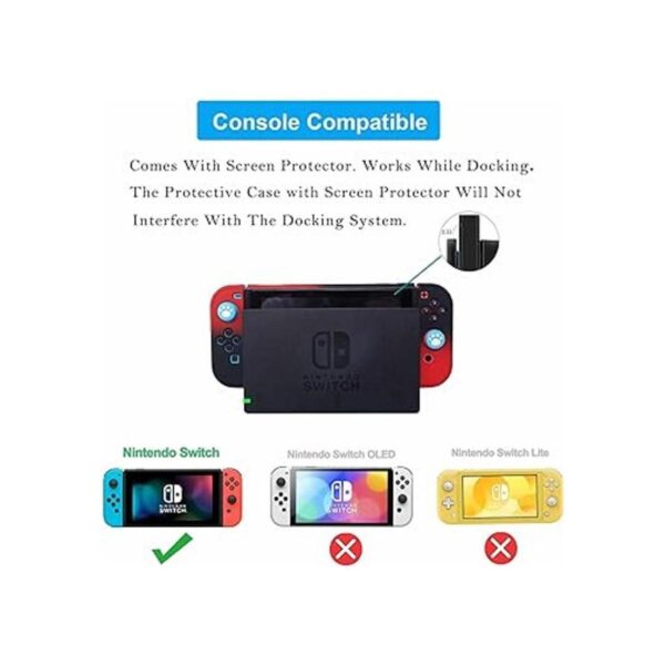 COMCOOL Funda protectora 3 en 1 para Nintendo Switch y_2