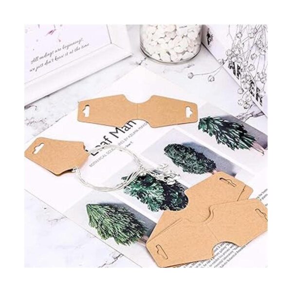 200 tarjetas de exhibición de pulseras collar adhesivo