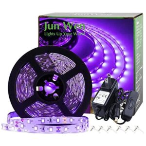JUNWEN Kit de tira de luces LED de luz negra 24.6 pies_1