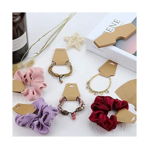 200 tarjetas de exhibición de pulseras collar adhesivo