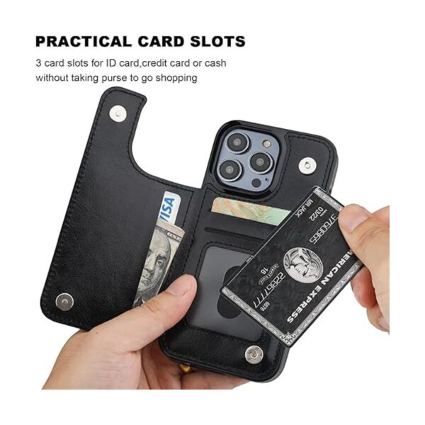 ONETOP Compatible con iPhone 14 Pro Funda tipo cartera_4