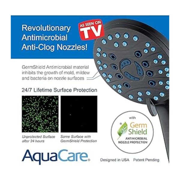 AquaCare ASSEENONTV Combo de cabezal de ducha de 3 vías