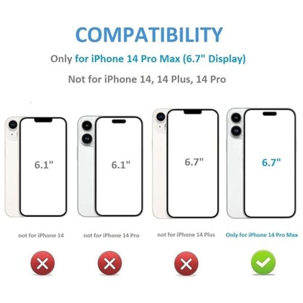 ONETOP Compatible con iPhone 14 Pro Max Funda tipo_2