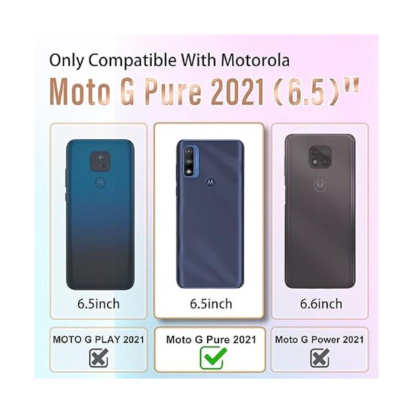 Likiyami 3 en 1 para Motorola Moto G Pure 2021 Funda de_2