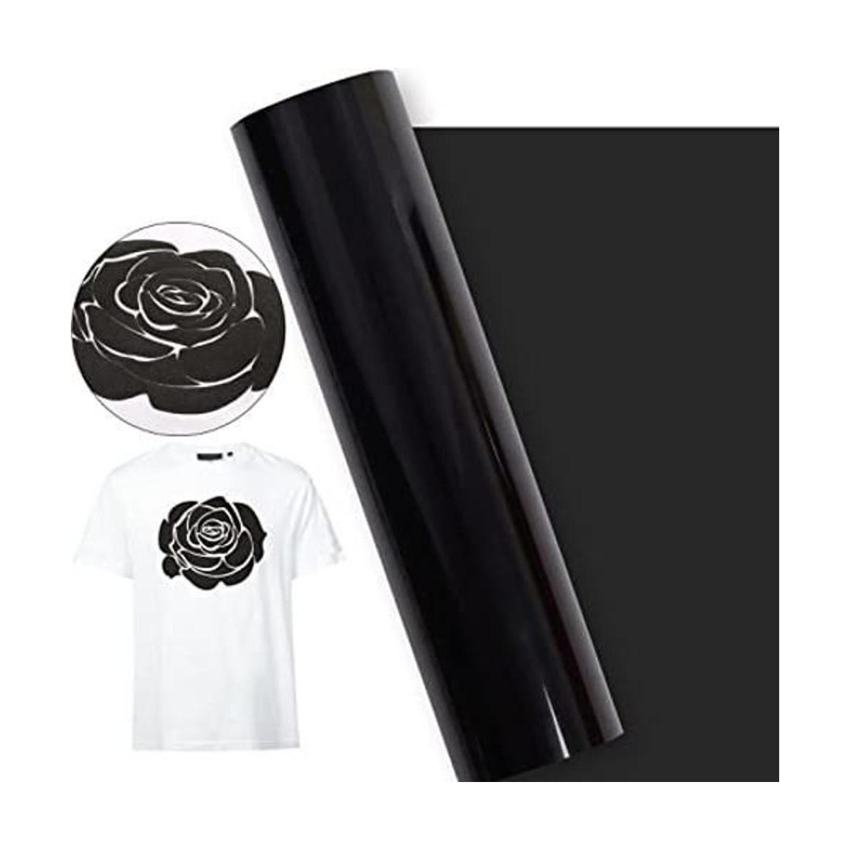 KINGSOW Rollos de vinilo HTV 10 x 4 pies color negro