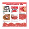 KINGSOW Rollos de vinilo HTV 10 x 4 pies color rojo_4