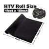 KINGSOW Rollos de vinilo HTV 10 x 4 pies color negro_5