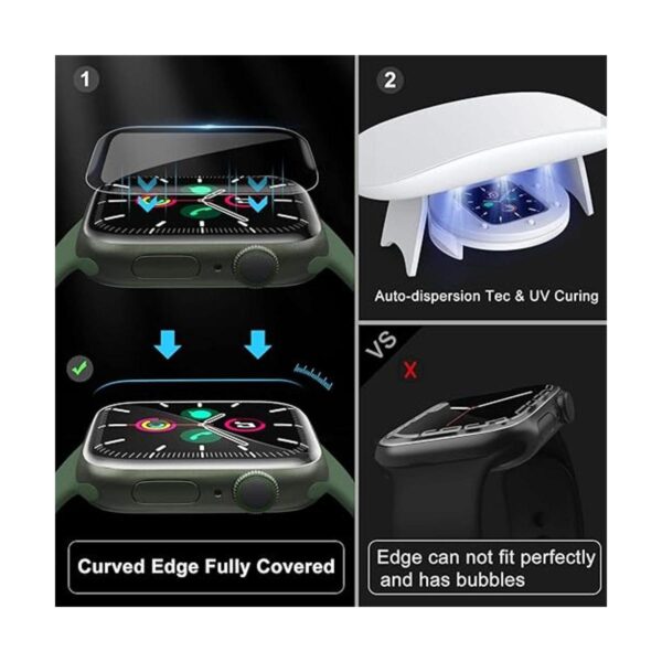 Protector de pantalla de reloj compatible con Apple Watch_3