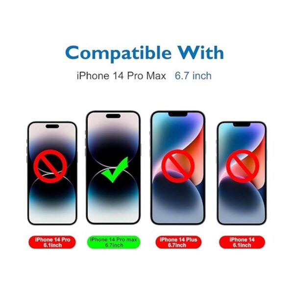 Esanik Protector de pantalla de privacidad para iPhone 14_2