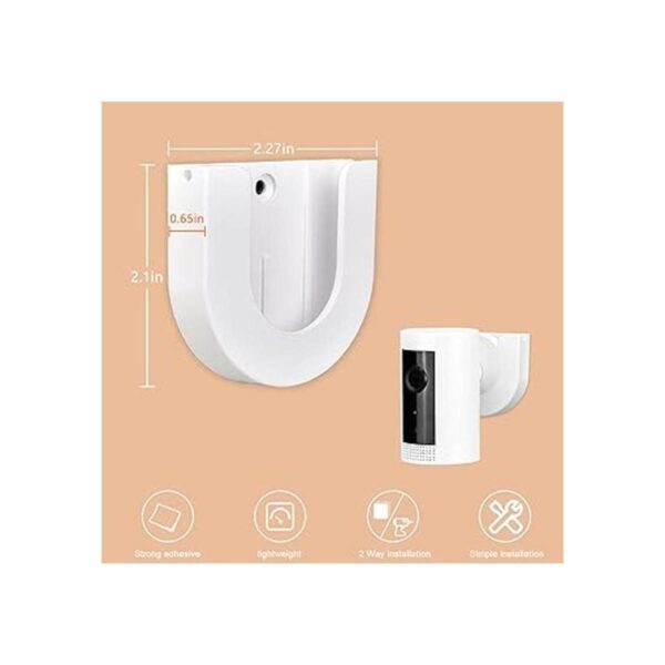 Paquete de 2 soportes de pared adhesivos fuertes para