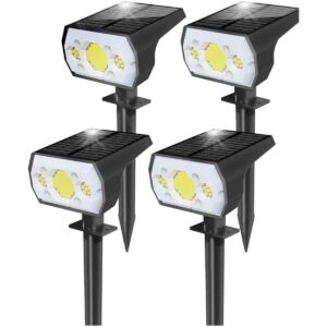 4 focos solares para exteriores 64 LED de 1000 lúmenes 3_1