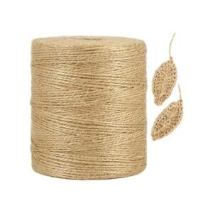 Tenn Well Cordel de yute natural de 1500 pies cuerda fina