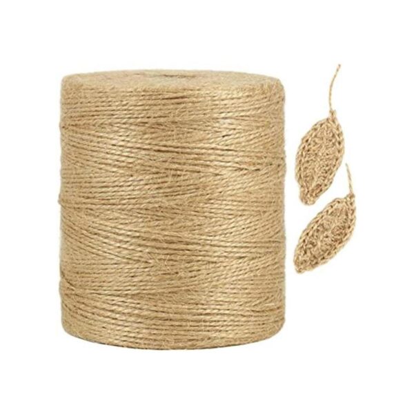 Tenn Well Cordel de yute natural de 1500 pies cuerda fina