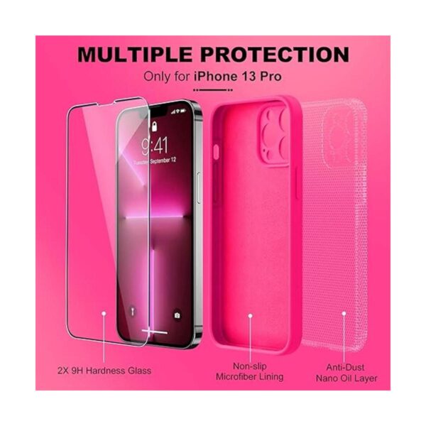 BossKiss Compatible con iPhone 13 Pro funda de silicona_5