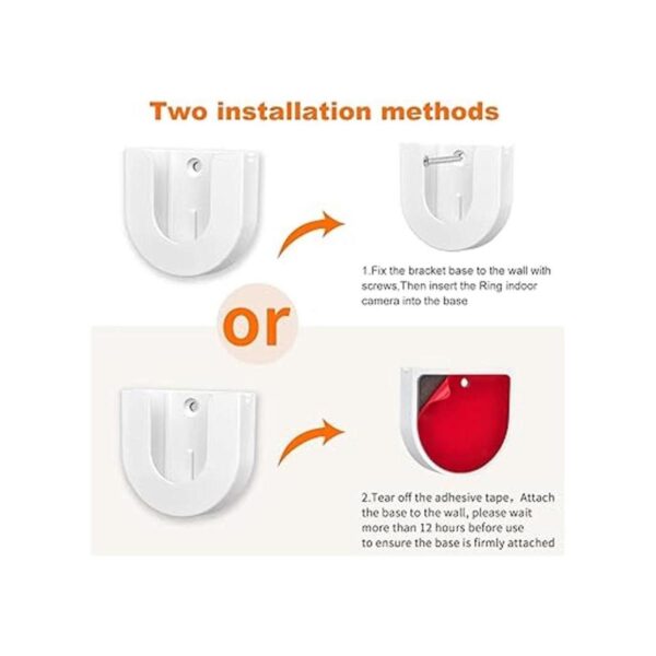 Paquete de 2 soportes de pared adhesivos fuertes para