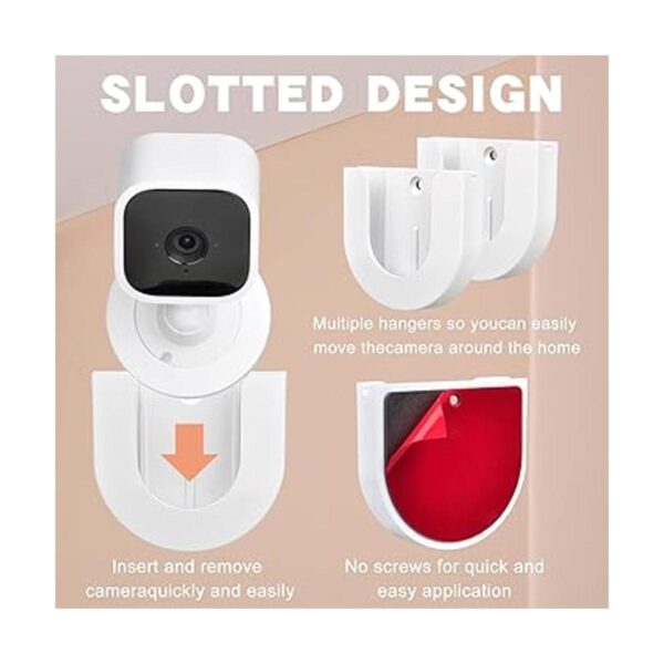 Paquete de 4 soportes de pared adhesivos fuertes para