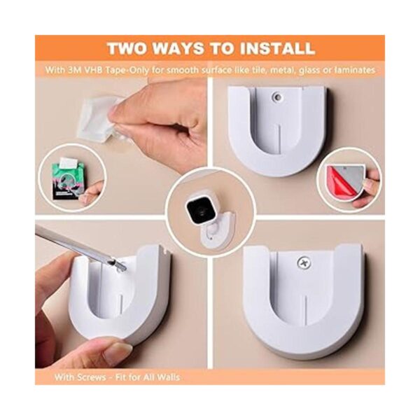 Paquete de 4 soportes de pared adhesivos fuertes para
