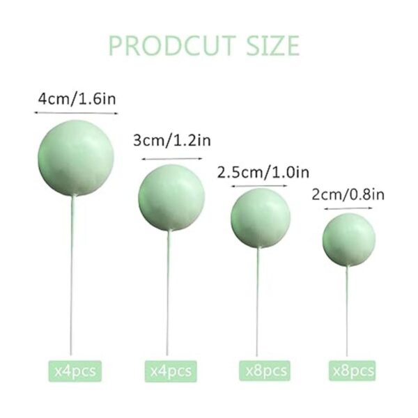 24 bolas para decoración de pasteles bolas de espuma_2
