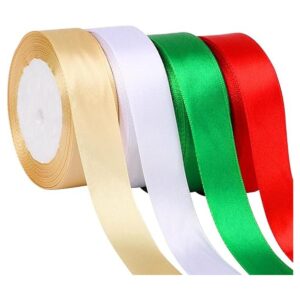 DECYOOL 4 rollos de cintas de Navidad de 100 yardas 1_1