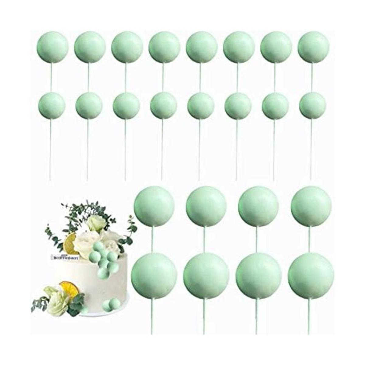 24 bolas para decoración de pasteles bolas de espuma