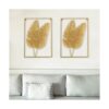 Juego de 2 decoraciones de pared de metal dorado_5
