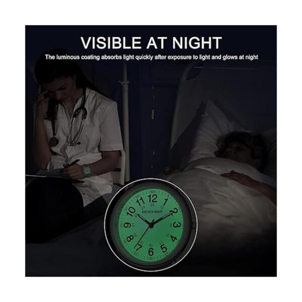 GOLDEN HOUR Reloj de enfermera impermeable para