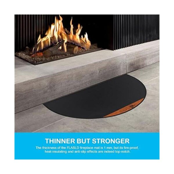 FLASLD Fireproof Fireplace Mat 2848 Inch FlameResistant_4