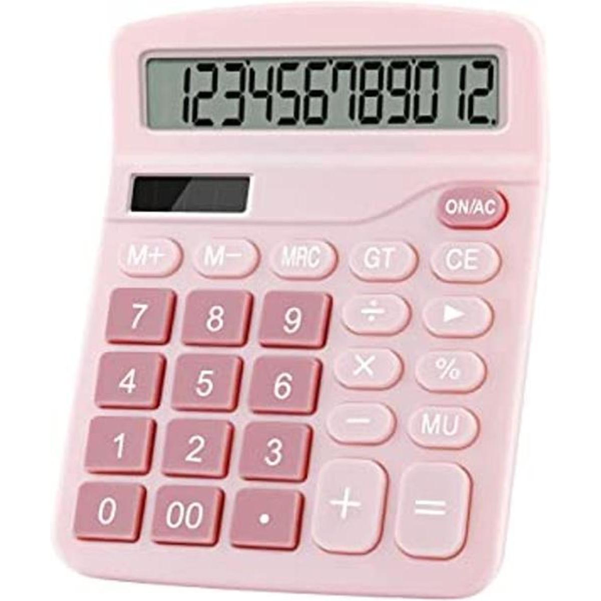 Podokas Office Calculators Desktop 12Digit Battery Dual