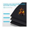 FLASLD Fireproof Fireplace Mat 2848 Inch FlameResistant_3