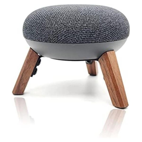 Soporte de madera real para Google Home Mini mesa de_1