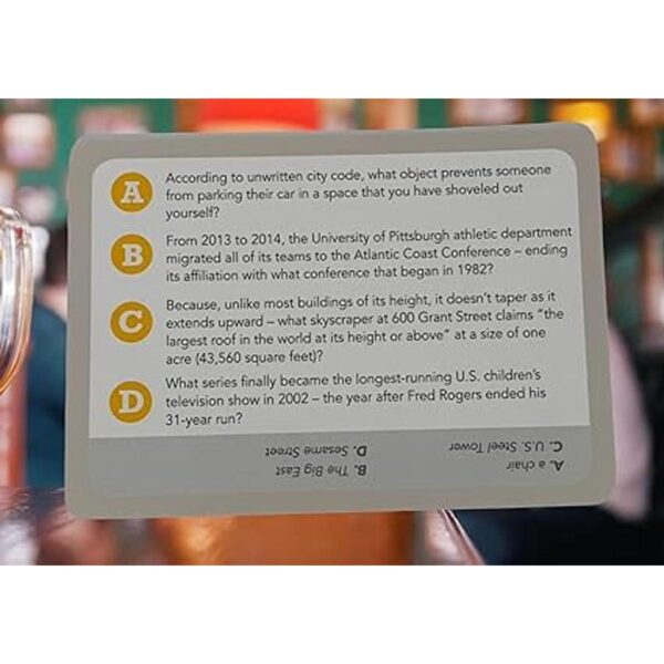 You Gotta Know Pittsburgh Hometown Juego de trivia_3