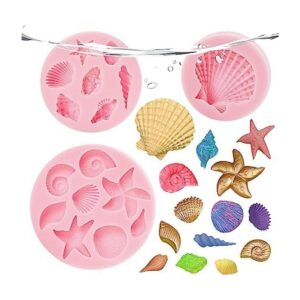 Juego de 3 moldes de silicona para tartas con temática de_1
