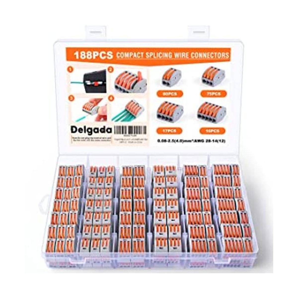 Delgada Kit de conectores de cables de palanca compacta