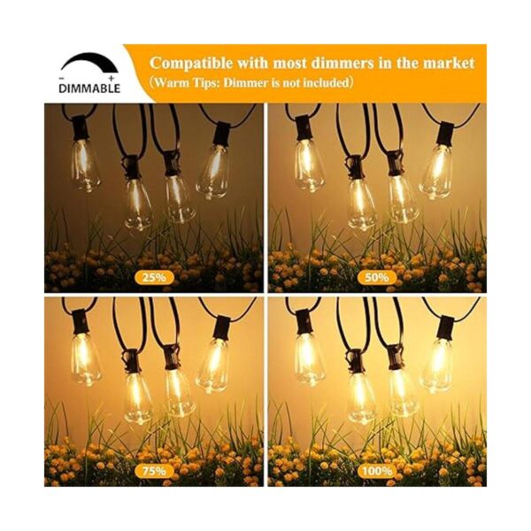 Brightever Cadena de luces para exteriores de 150 pies_4
