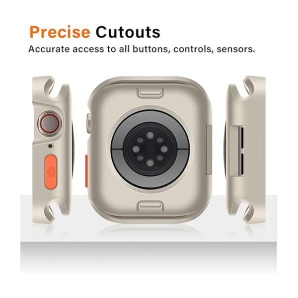 Amizee Funda resistente compatible con Apple Watch Series_4