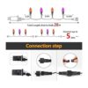 C7 Halloween Strawberry String Lights 50 LED 24Ft Orange