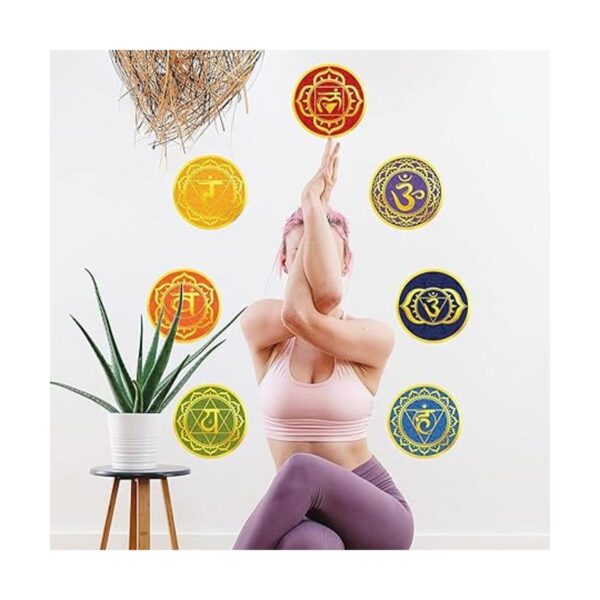 Maydahui Calcomanías de pared de chakras calcomanías de