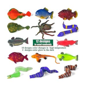 Paquete de 12 juguetes de animales marinos que cambian de_4