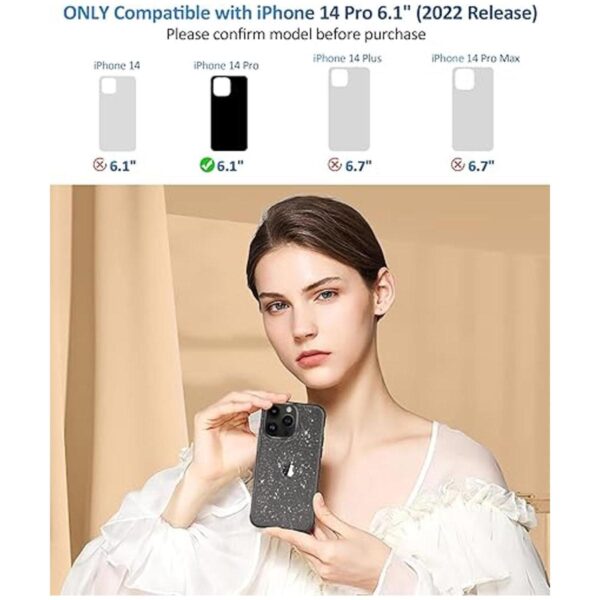 MIODIK Funda compatible con iPhone 14 Pro con protector_2
