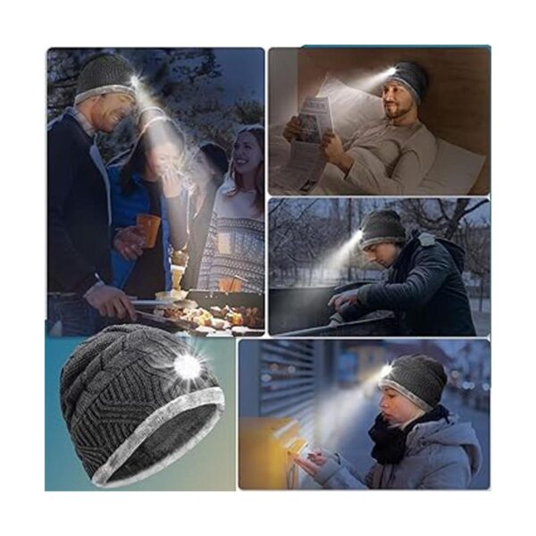 Gorro LED con luz regalos para hombres y mujeres gorro_4