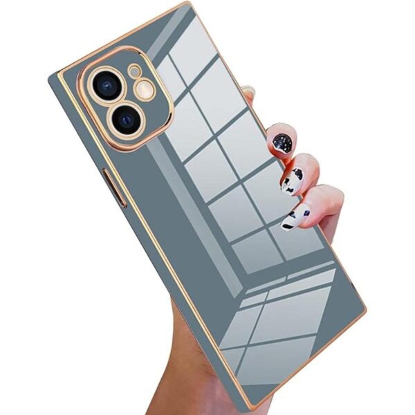 KANGHAR Funda cuadrada compatible con iPhone 12 de lujo_1