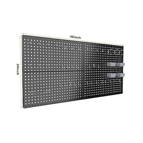 Pegboard Smith 4ft 48PCS Metal Pegboard Storage Kit for_4