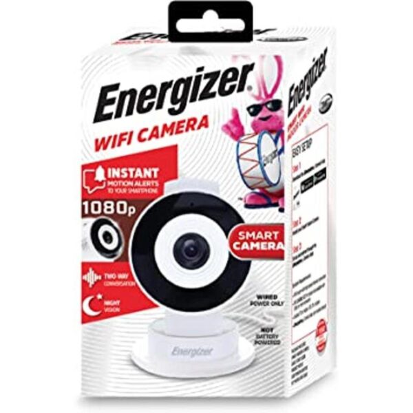 Energizer Cámara interior inteligente WiFi blanca 1080P_1