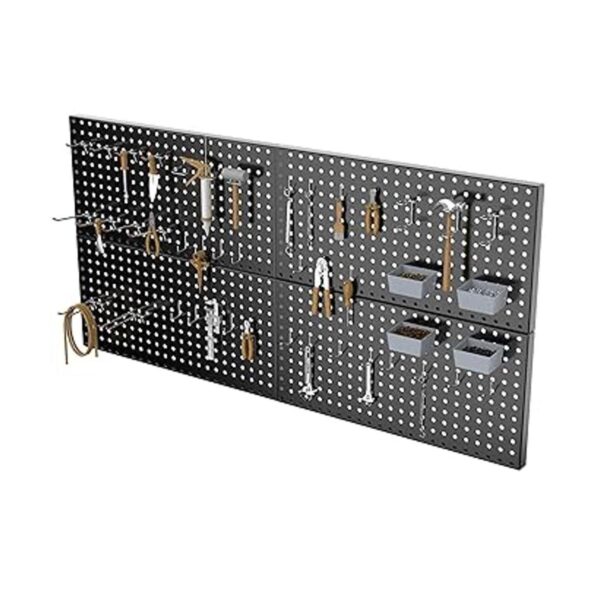 Pegboard Smith 4ft 48PCS Metal Pegboard Storage Kit for_3