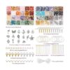 Quefe Kit de fabricación de anillos de cuentas de cristal