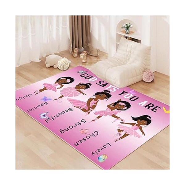 Alfombras afroamericanas de niña negra para dormitorio_1