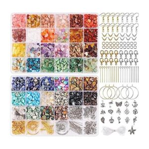 Quefe Kit de fabricación de anillos de cuentas de cristal