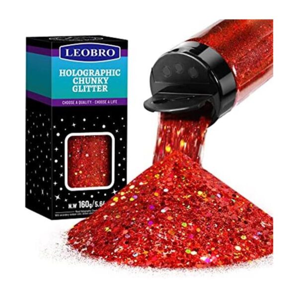 Brillo LEOBRO de 5.64 oz5.64 onzas purpurina gruesa
